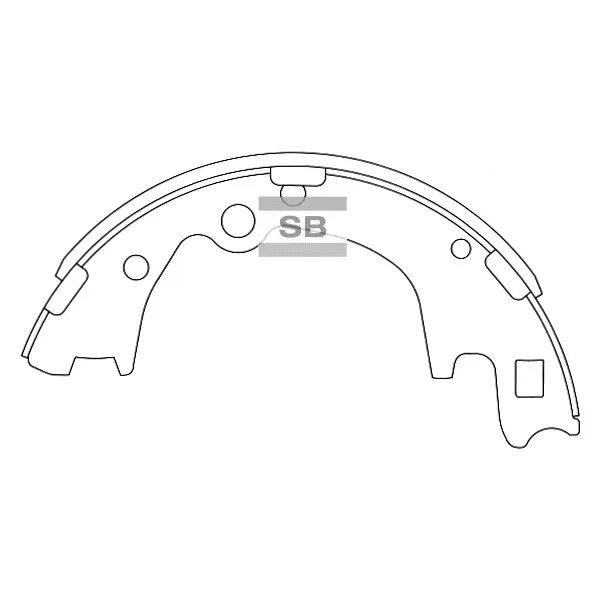 Колодки барабанные з SANGSIN BRAKE SA100