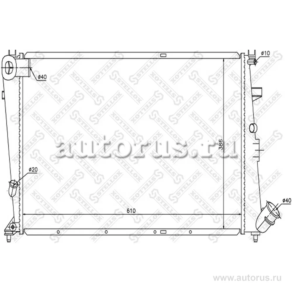 Радиатор системы охлаждения Citroen STELLOX 1025677_SX