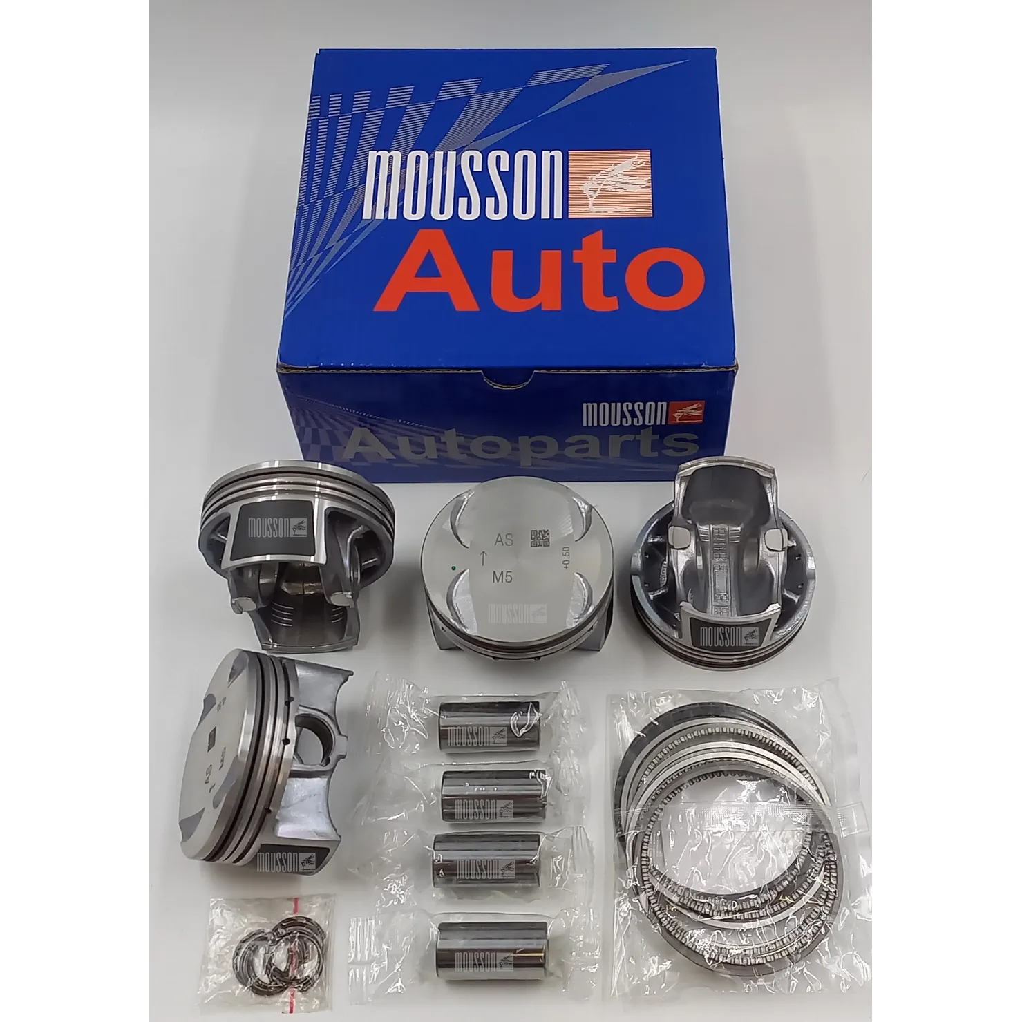 Поршень кольца ремонтные +0,5мм комплект Kia/Hyundai G4FL на 1 цилиндр MOUSSON SPRG4FL050