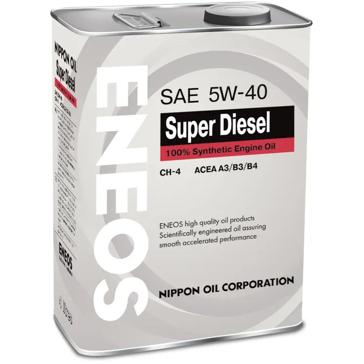 Масло моторное ENEOS Super Diesel CH-4 5W-40 синтетическое 4 л OIL1338