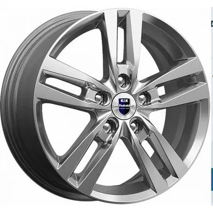 Диск литой R16 6.5J 5x105/56.6 ET38 КИК Rassvet Дарк платинум 77290