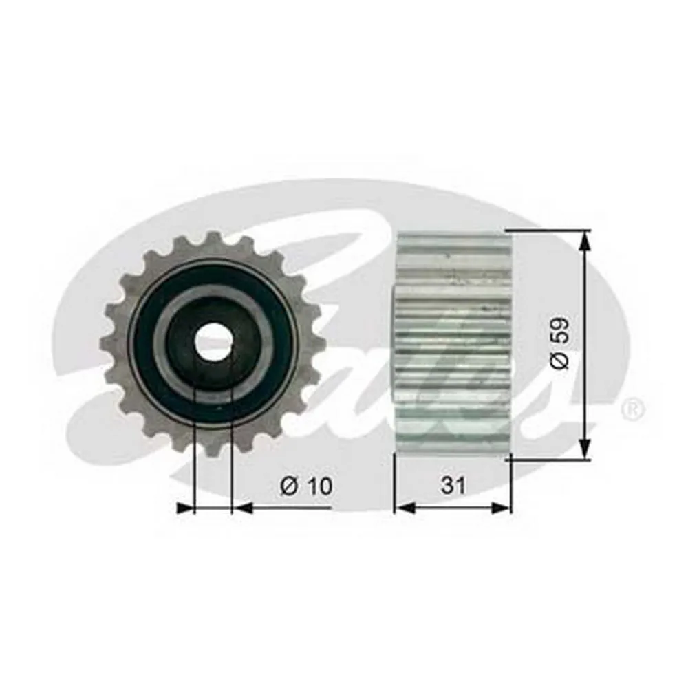 Ролик натяжной приводного ремня OPEL MOVANO 00-01, RENAULT CLIO I 96-98, CLIO II 99-05, KANGOO 00-, T41236
