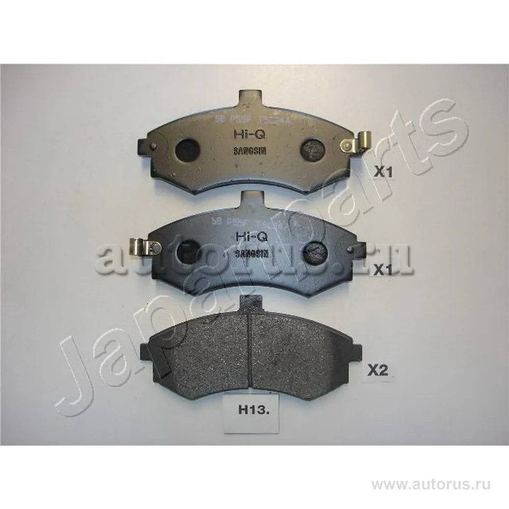 Колодки тормозные дисковые JAPANPARTS pah13af