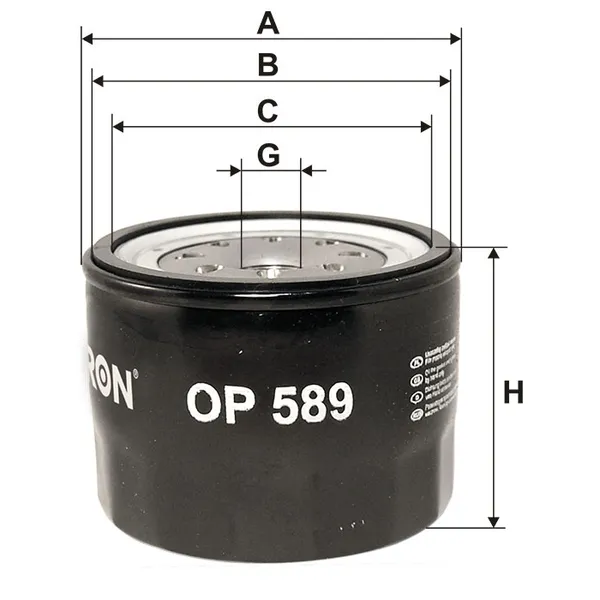 Фильтр масляный FILTRON OP589