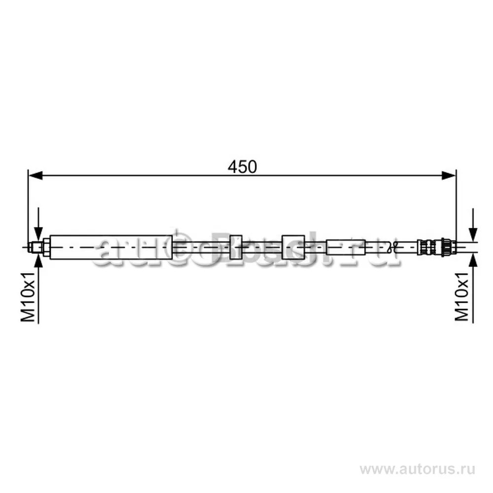Тормозной шланг 1 BOSCH 1987481051