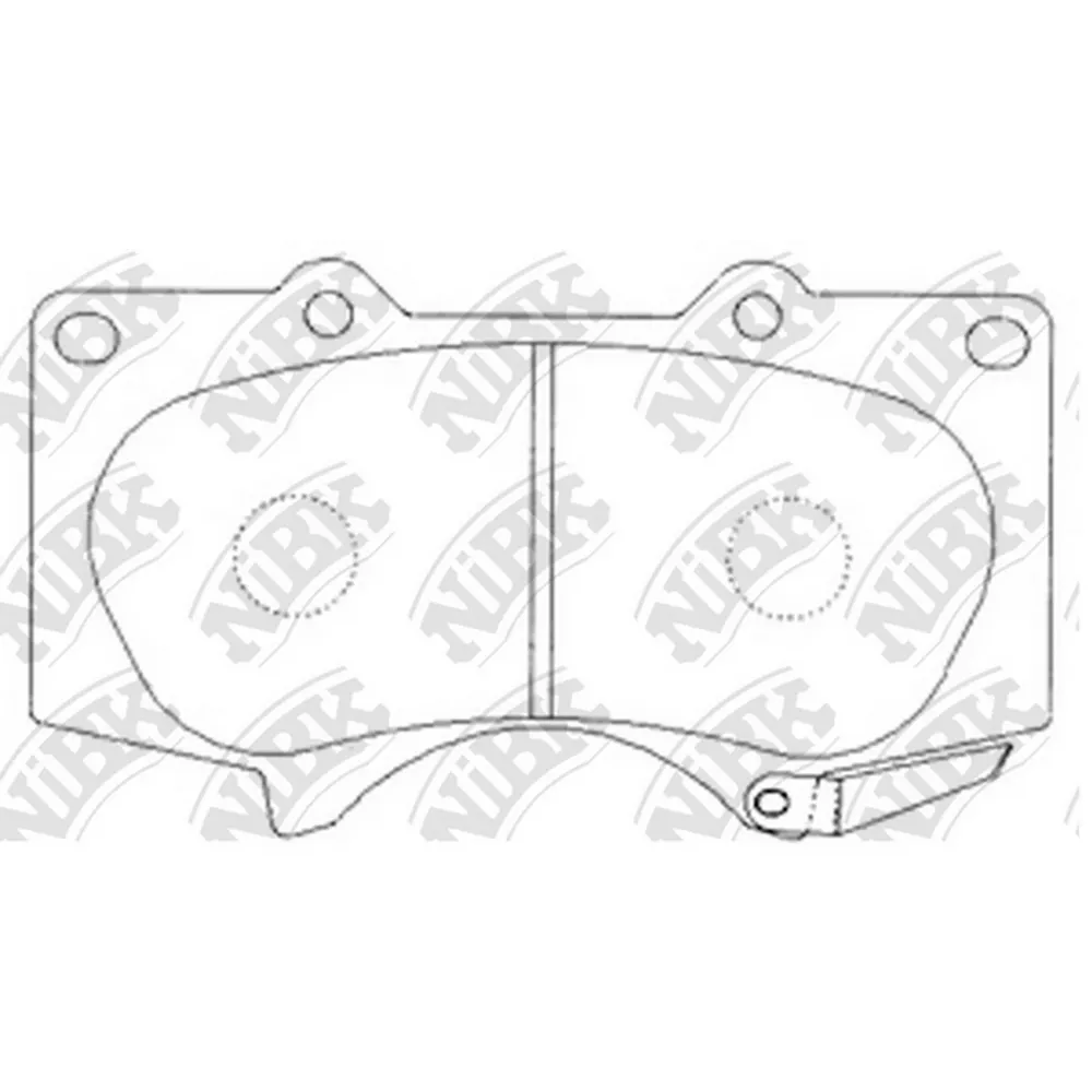 Колодки тормозные передние NIBK PN1482