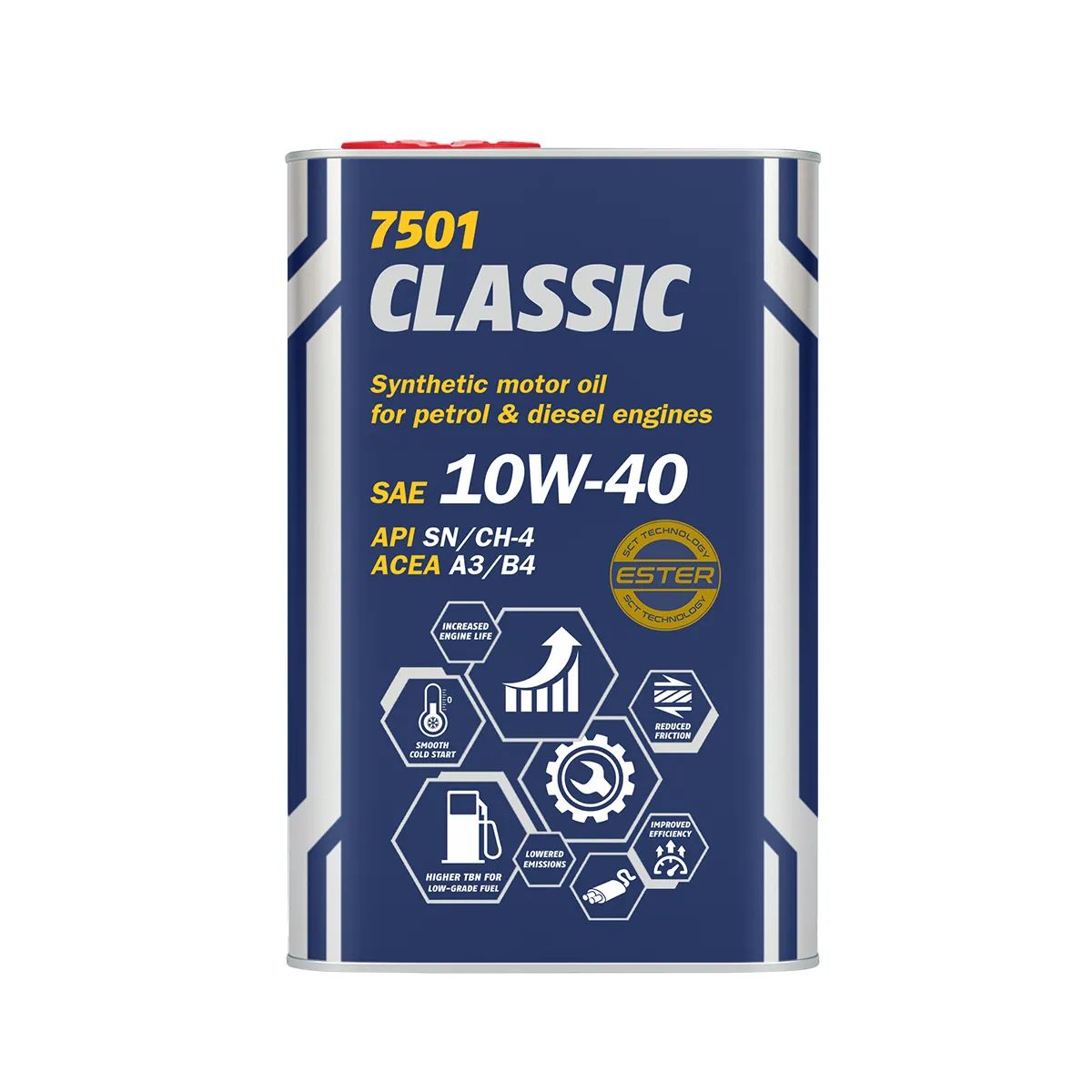 Масло моторное MANNOL Classic 10W-40 полусинтетическое 1 л 1100M