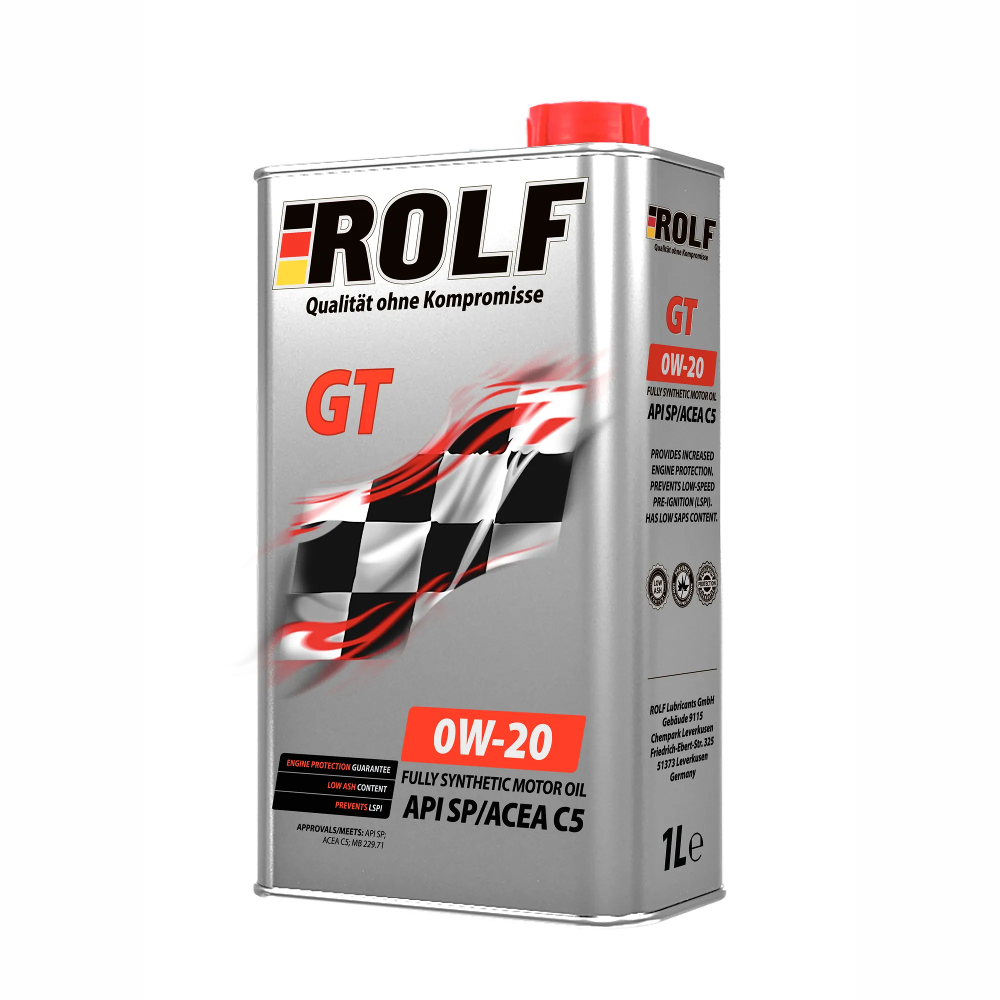 Масло моторное ROLF GT 0W-20 1 л 322668