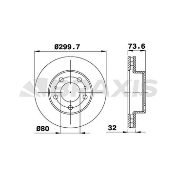 Диск тормозной BRAXIS AD0985