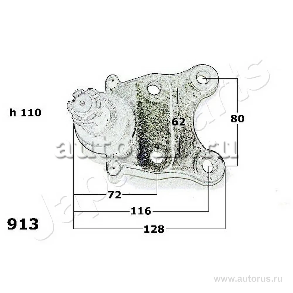 Опора шаровая нижн лев/прав Opel Frontera all 92, Isuzu Trooper 84-91 JAPANPARTS BJ913