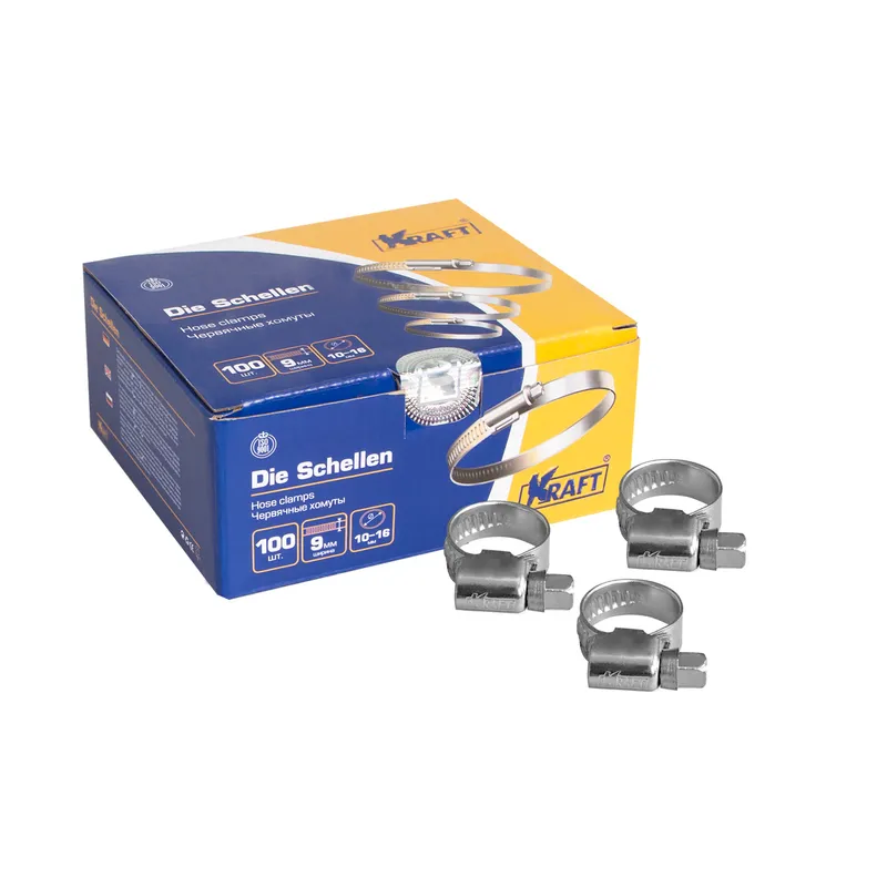 Хомут червячный 10-16 мм KRAFT KT880201