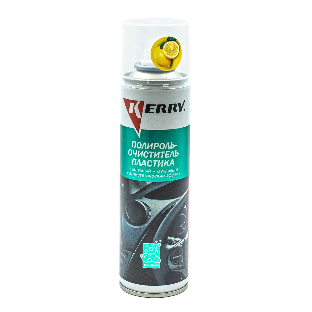 Пенный полироль-очиститель пластика мат. лимон 335 мл KERRY KR-905-1 KERRY KR-905-1