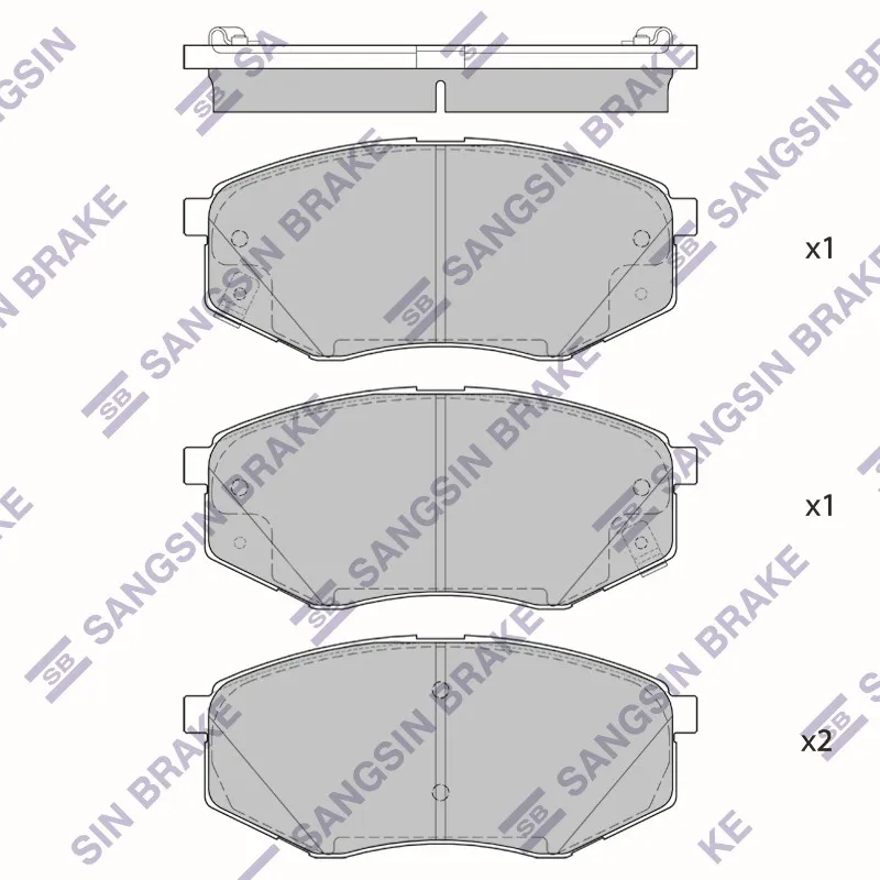 Колодки тормозные HYUNDAI SONATA 14- передние HI-Q SP1681