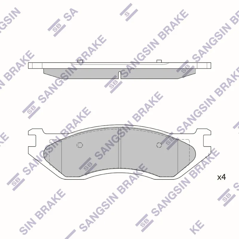 Колодки тормозные DODGE DURANGO SANGSIN BRAKE SP4325