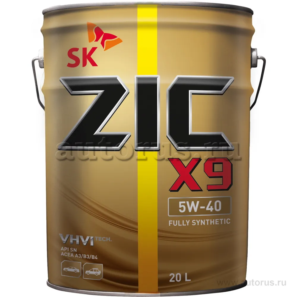 Масло моторное ZIC X9 5W-40 синтетическое 20 л 192613