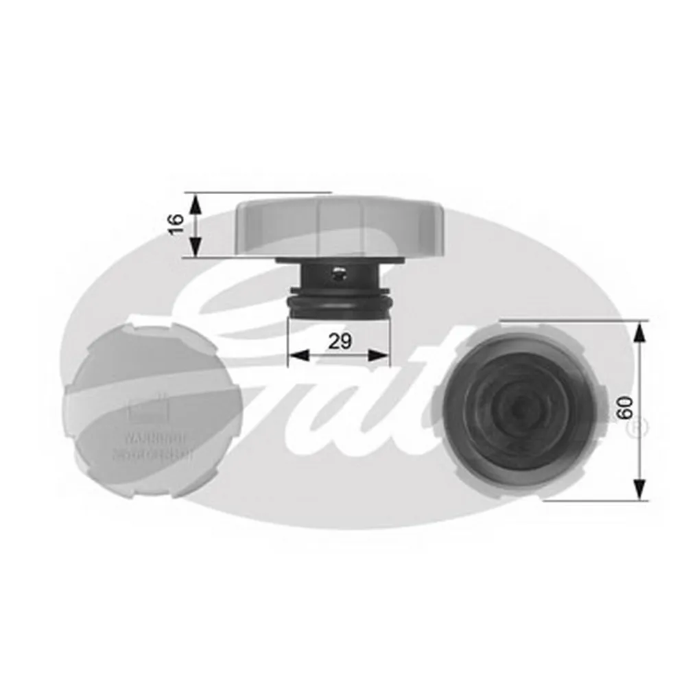 Крышка расширительного бачка GATES RC231
