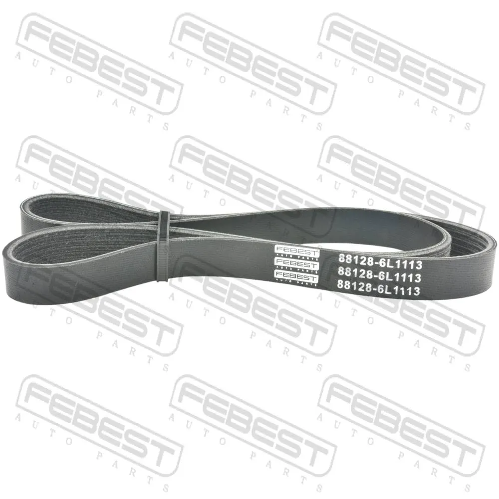 Ремень поликлиновой 6 клинов 6PK1113 ACURA CL YA1 1997-1997 FEBEST 88128-6L1113