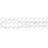 Колодки тормозные NIBK PN0667W