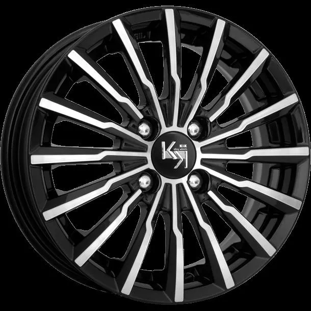 Диск литой R14 5.5J 4x100/67.1 ET45 КИК Акцент алмаз черный 28256