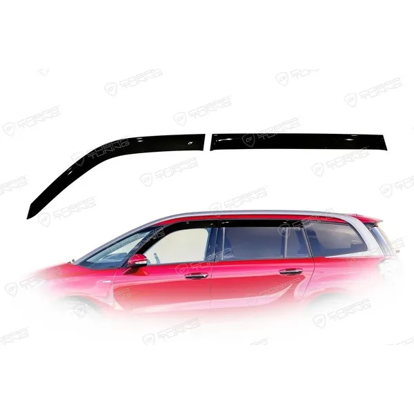 Дефлектора на окна Citroen C4 Grand Picasso II 2013EuroStandard деф.окон Cobra Tuning CE42113