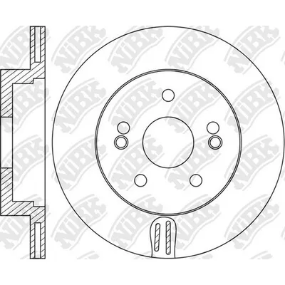 Диск тормозной задний HYUNDAI GENESIS/EQUUS/KIA QUORIS /VENT D=314MM NIBK RN1654