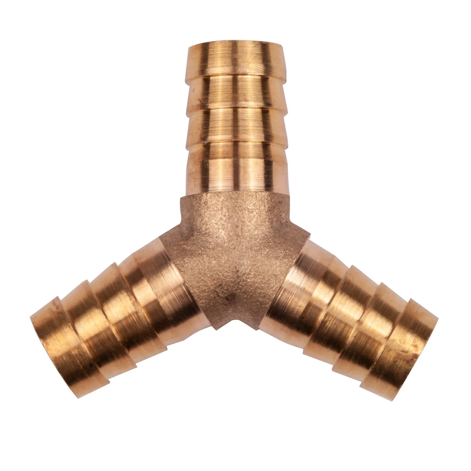 Тройник Y-образный елочка 12мм, латунь AVSTEEL AV-700337