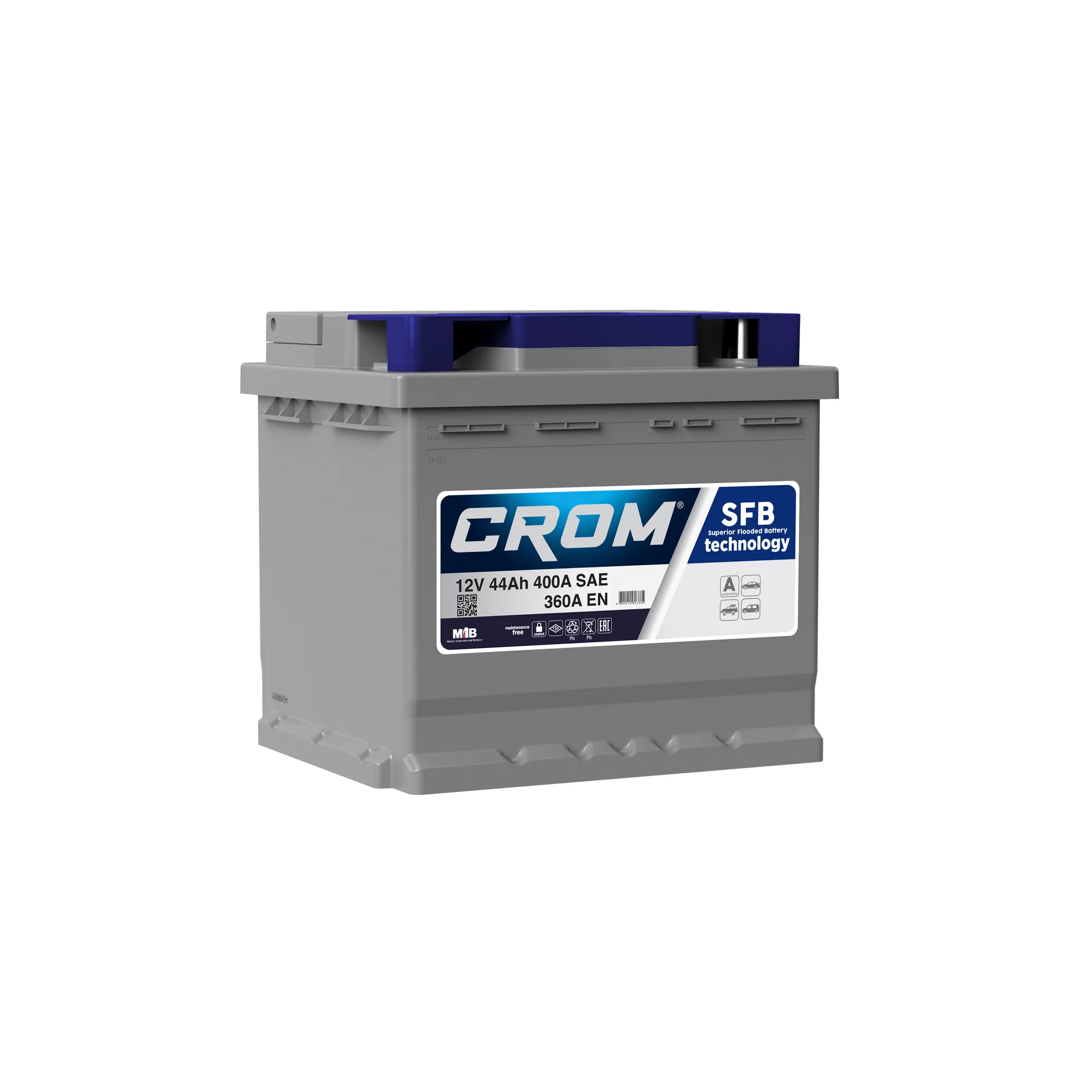Аккумулятор CROM 44 А/ч Обратная 207x175x190 EN360 А