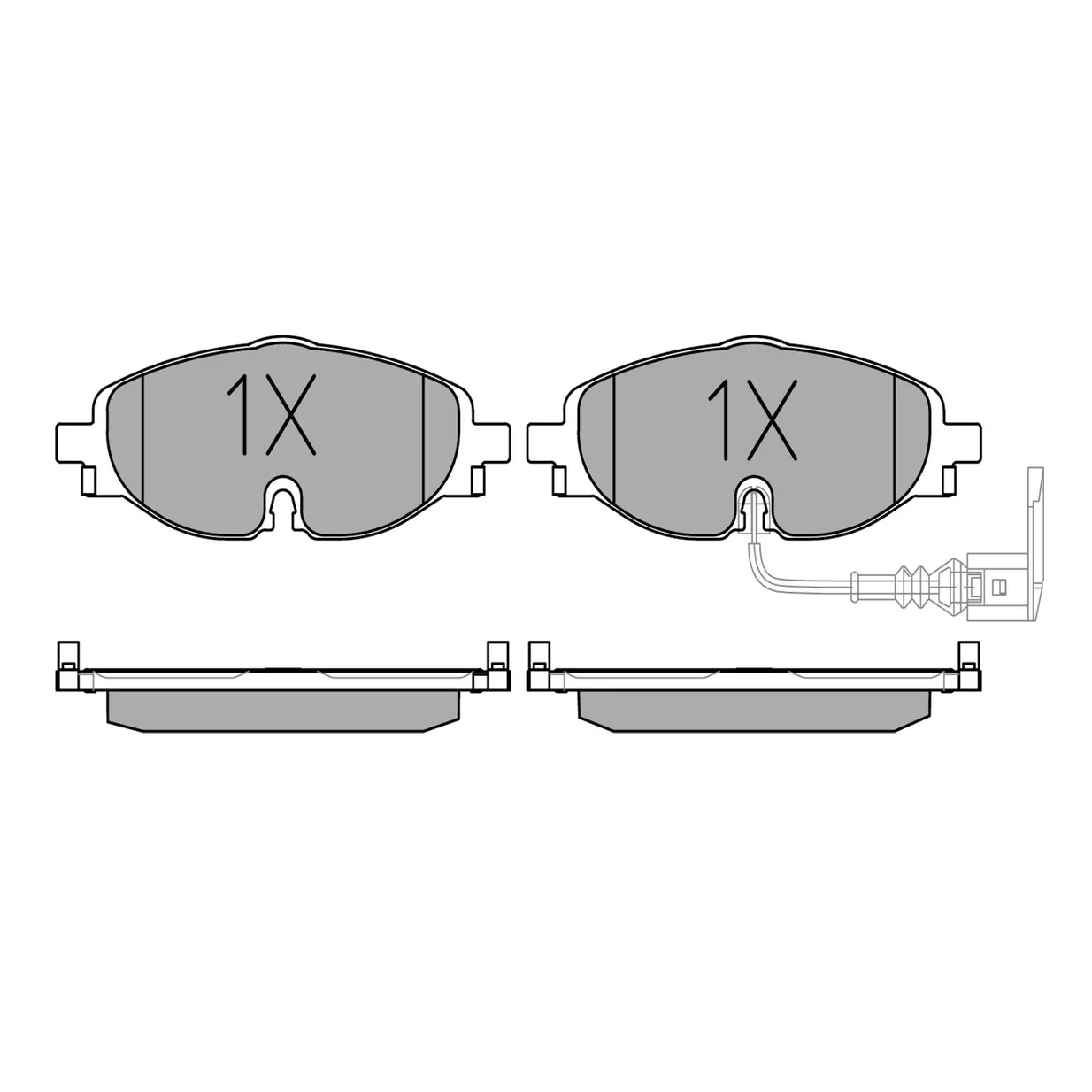 Колодки торм.пер. (WVA 25683 20,4mm) MEYLE 0252568320