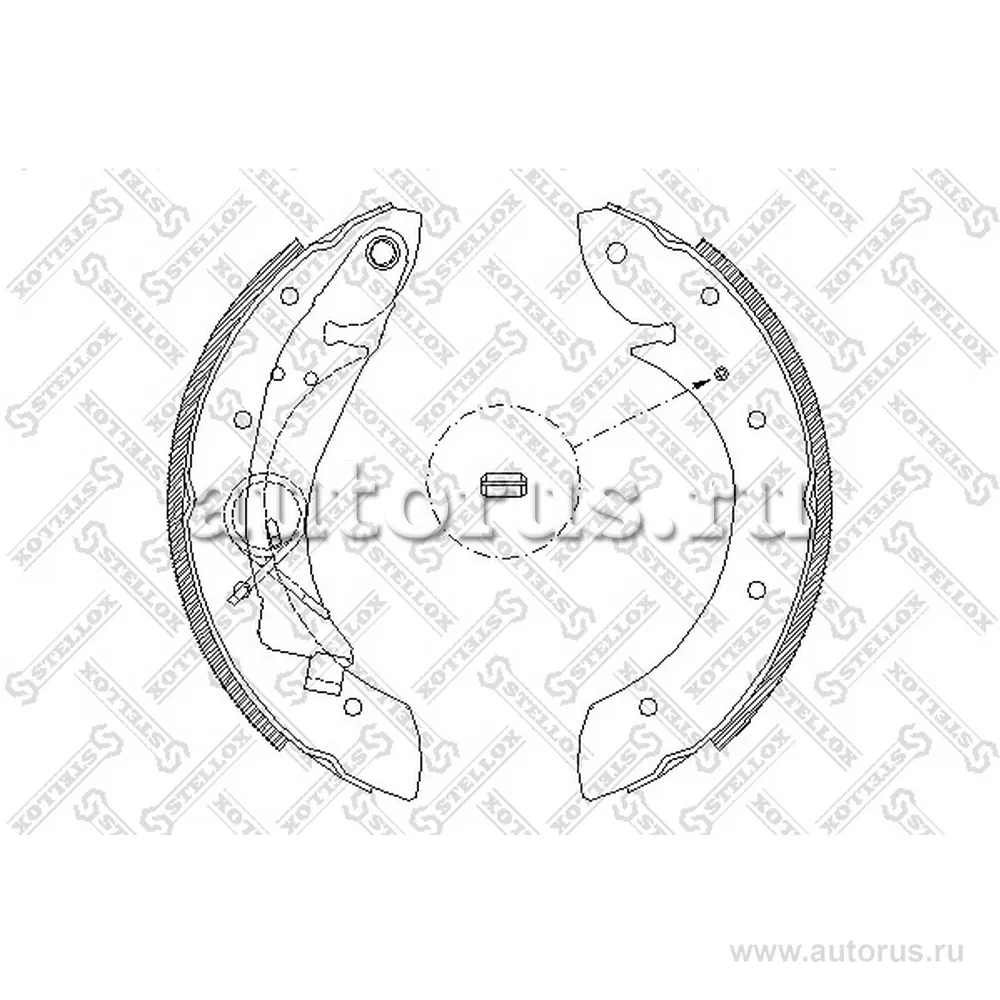 Колодки барабанные Peugeot Partner,Citroen Berlingo 96>/Xsara Pica STELLOX 430 100-SX