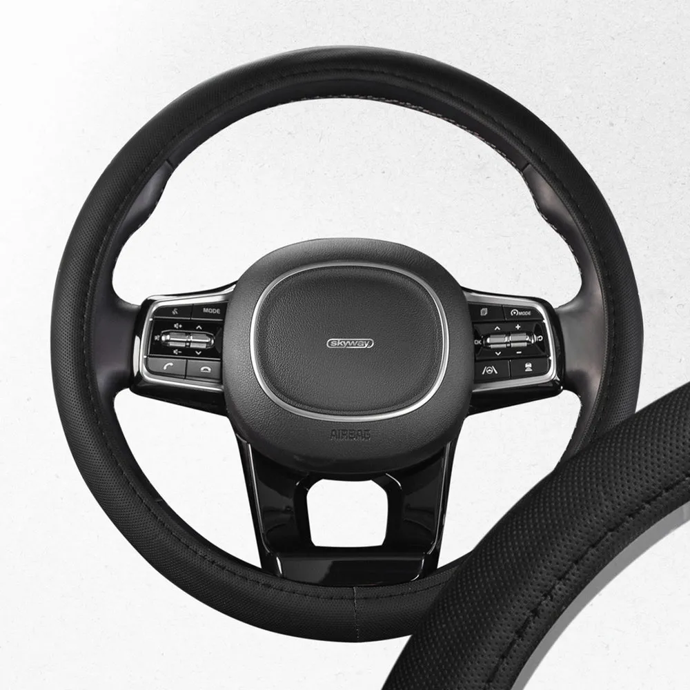 Оплетка руля SKYWAY Top-9 экокожа Черная М