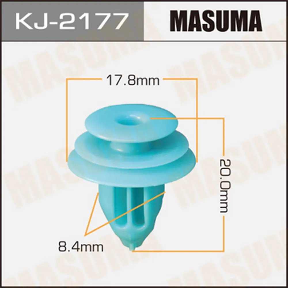 Клипса универс. 2177-KJ [уп.50] MASUMA KJ-2177