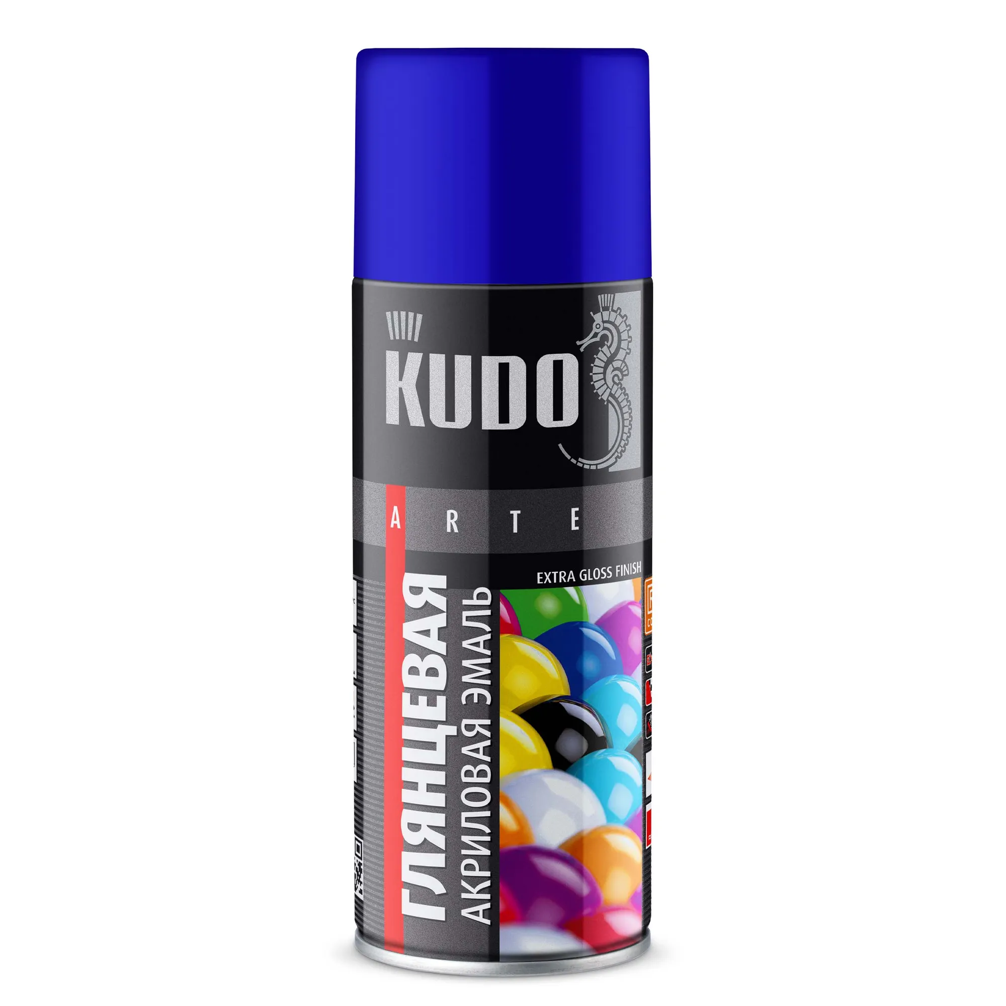 Эмаль универсальная акриловая RAL 5002 ультрамарин высокоглянцевая KUDO KUDO KUA5002
