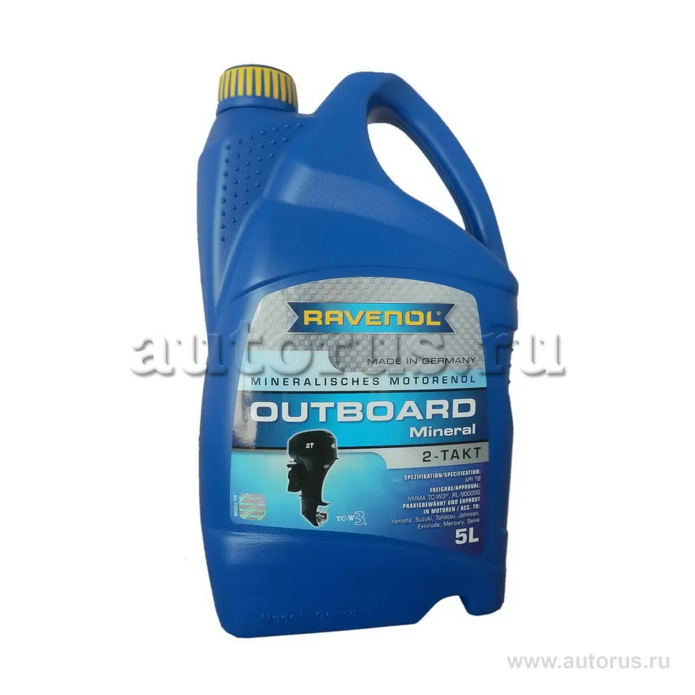 Масло моторное Ravenol Outboard 2T Mineral минеральное 5 л 1153200-005