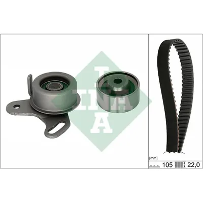 Ремкомплект ГРМ Hyundai Accent Excel Getz 1.5 1.6 Kia CERATO DOHC INA 530 0427 10