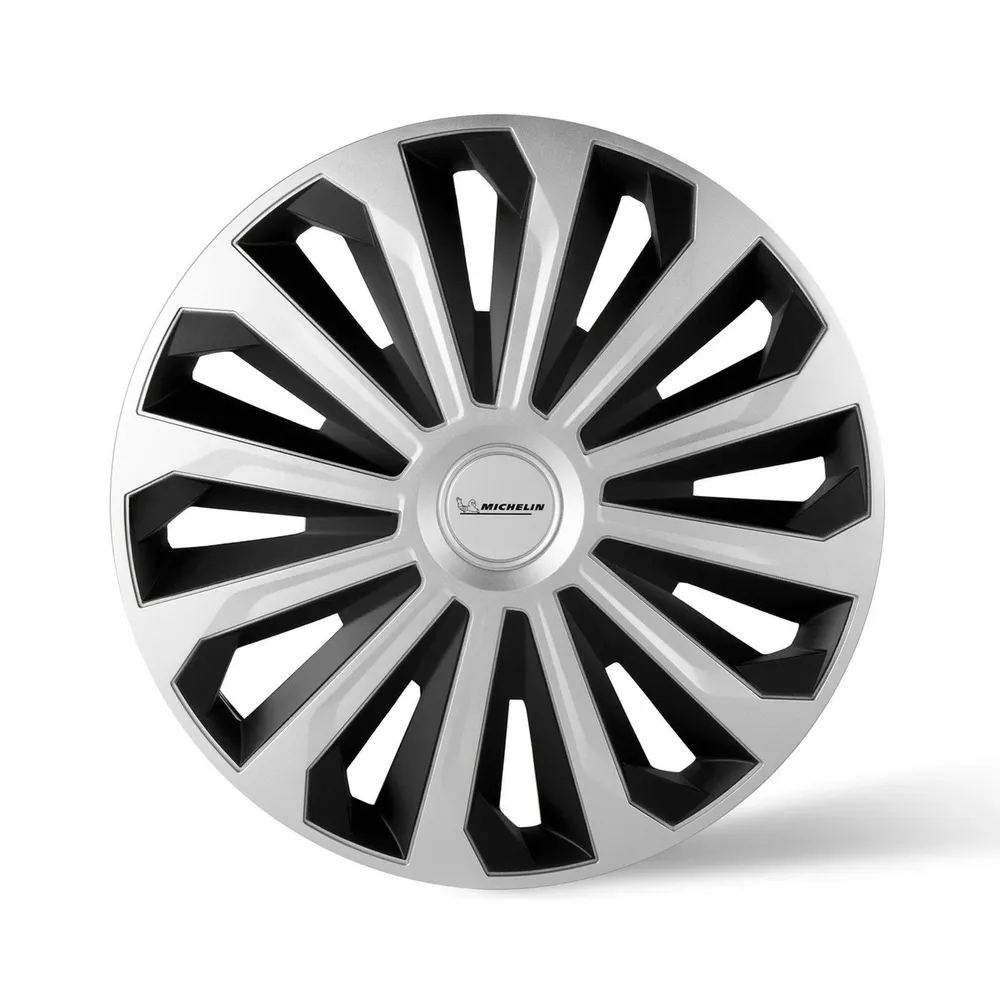 Колпаки колесные MICHELIN 15, Космо, цвет: серебристо-черный, 4 шт. Michelin 300271 Michelin 300271