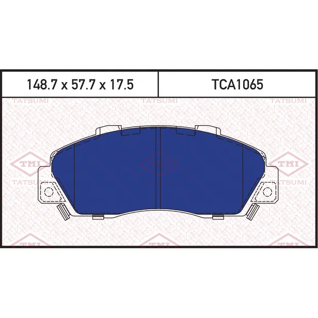 Колодки тормозные дисковые передние HONDA Accord/Legend/Prelude 93-> TATSUMI TCA1065