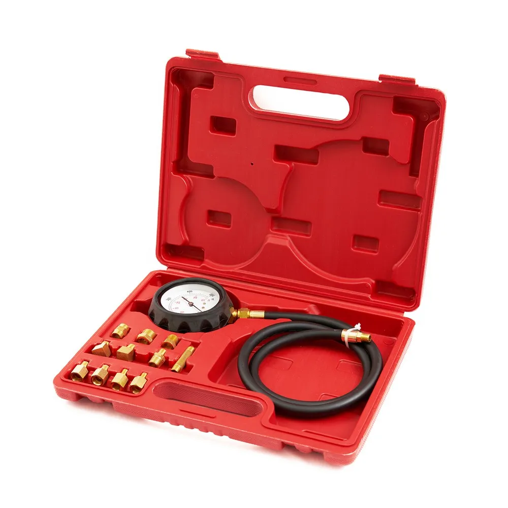 Тестер давления масла с адаптерами, 0-500PSI (0-35бар) Rossvik ST106