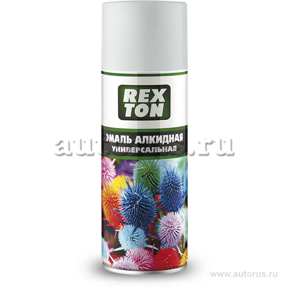 Эмаль алкидная универсальная, белый матовый, аэрозоль 520 мл REXTON RT100.30