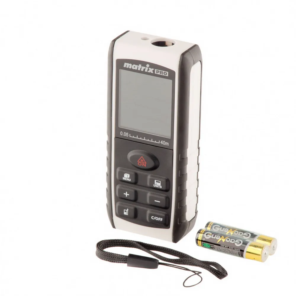Лазерный дальномер LD-40, 40 м, с электронным угломером Matrix 38015 MATRIX 38015
