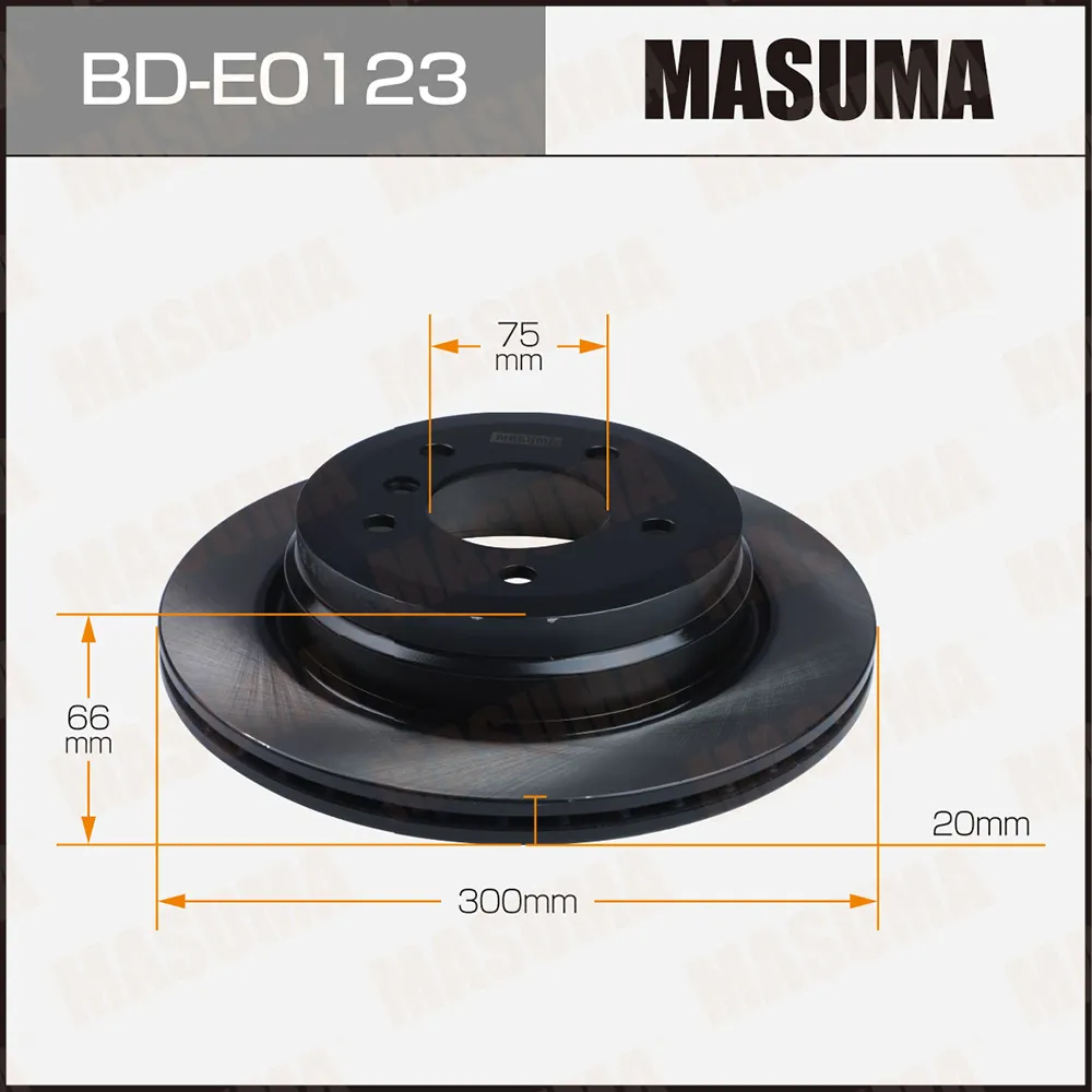 Диск тормозной уп.2, цена за 1 шт. MASUMA BDE0123