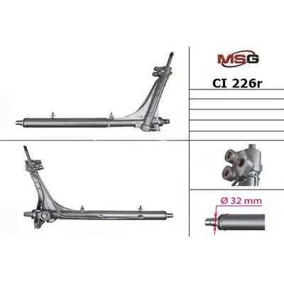 Рулевая рейка с ГУР восстановленная CITROEN Jumper 2006-,FIAT Ducato 2006-,PEUGEOT Boxer 2006-
