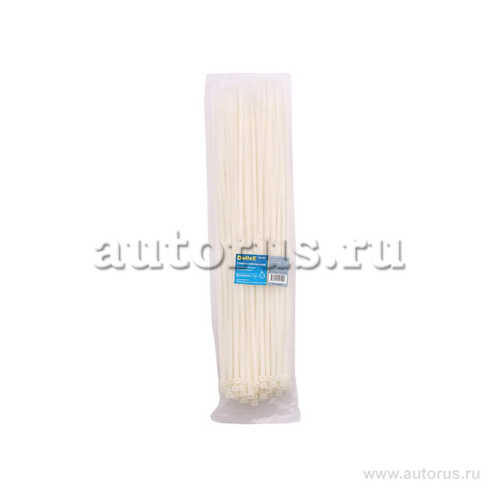 Хомут ленточный 400 (белый) 1шт. DOLLEX SN541
