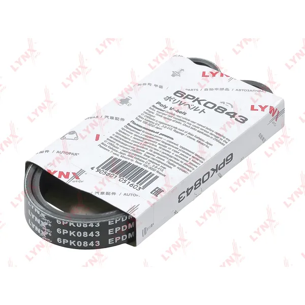 Ремень поликлиновой LYNXauto 6PK0843
