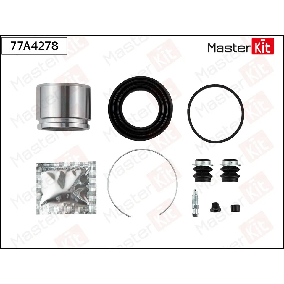 Ремкомплект тормозного суппорта + поршень Lexus RX (MCU15) 1998 - 2003, Toyota CAMRY (_V3_) MASTERKIT 77A4278