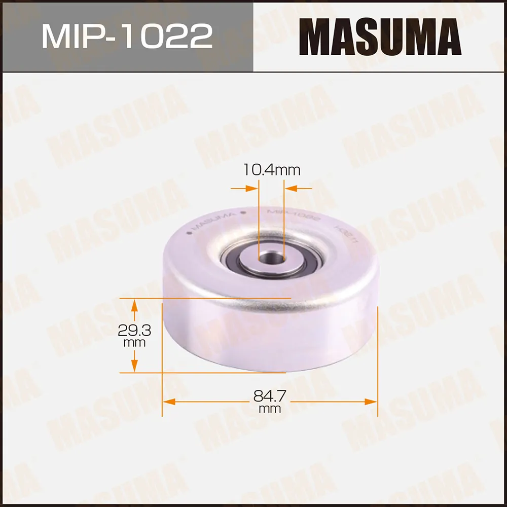 Ролик обводной ремня привода навесного оборудования MASUMA MIP1022