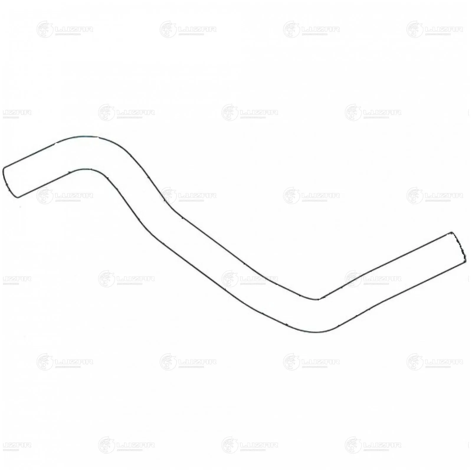 Патрубок рад. охл. для а/м Nissan Almera Classic (05-) 1.6i нижн. (EPDM,1шт.) (LPK 14012) LUZAR LPK 14012