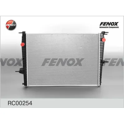 Радиатор охлаждения RENAULT FLUENCE 1.6 16V 10-, MEGANE 1.6 08-, SCENI FENOX RC00254