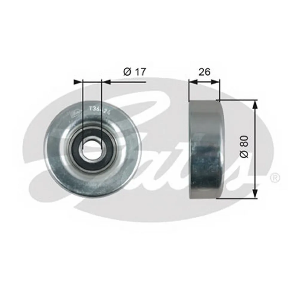 Ролик обводной GATES T36424