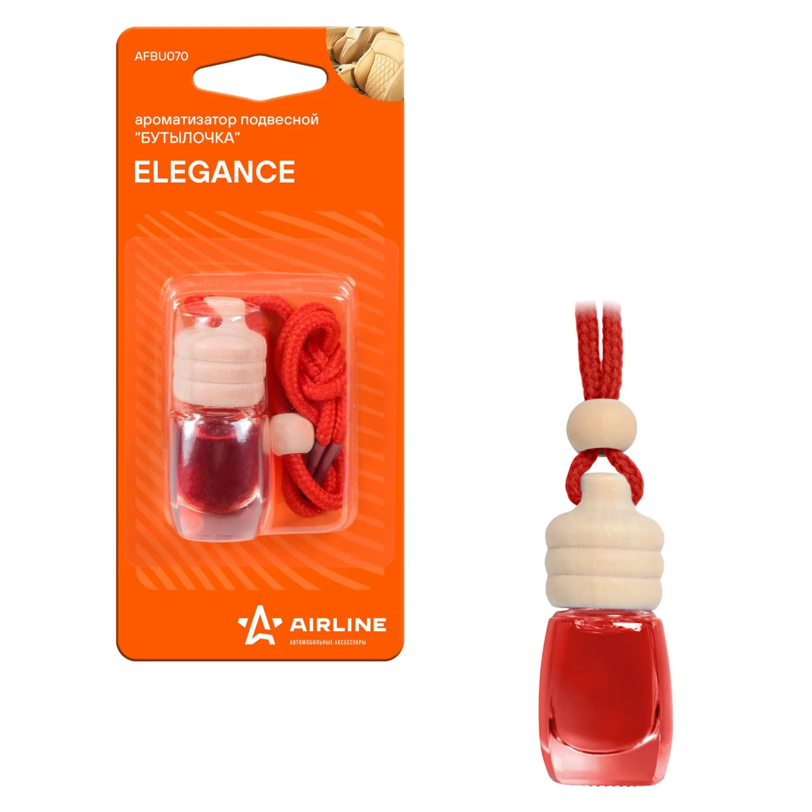 Ароматизатор подвесной Бутылочка Elegance AIRLINE AFBU070