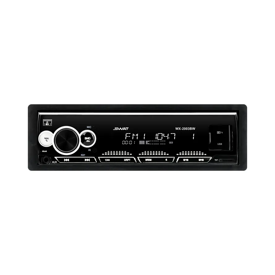 Автомагнитола SWAT WX-2003BW, 1 din медиа ресивер 4х50 Вт, MP3, USB, SD, BT бел. подсветка